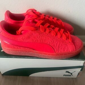 Puma Kids Sneakers in Bright Red